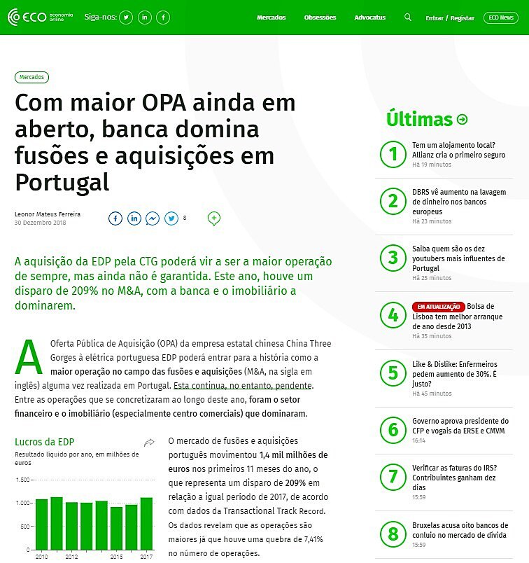 Com maior OPA ainda em aberto, banca domina fuses e aquisies em Portugal